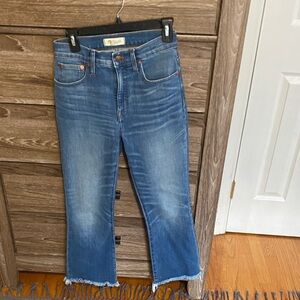 Madewell Blue Cali Demi Boot Jeans